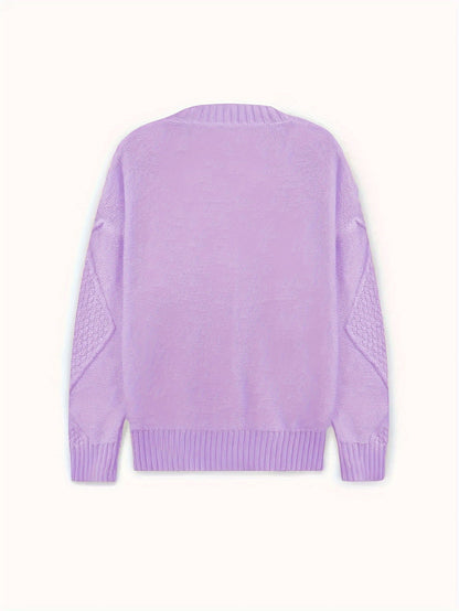 Lång Kofta Dam Avslappnad V-ringning Mjuk Material-4