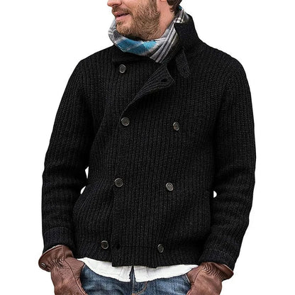 Variant image for Lång Kofta Dam Vintage Stil Mjuk Akrylblandning-13