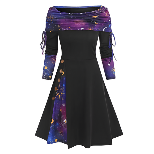 Dam Klänning Utan Axel Lätt Material Chic Elegant-1