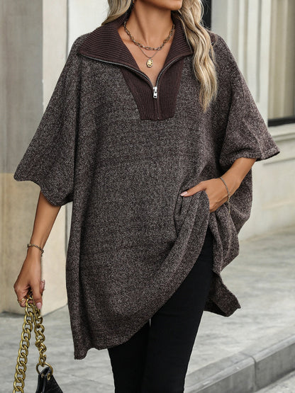 Herr Tröja Halv Sömntröja Kvarter-Zip Mjuk Fleece 10