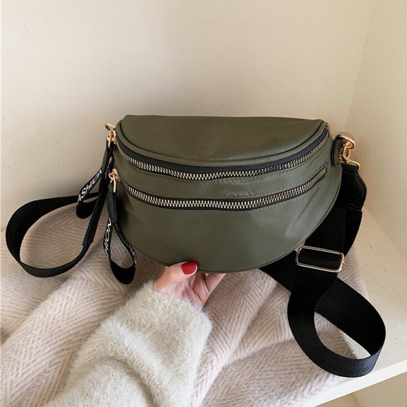 Dam Axelväska Praktisk PU-läder Sportig Design Justerbart Axelband-3