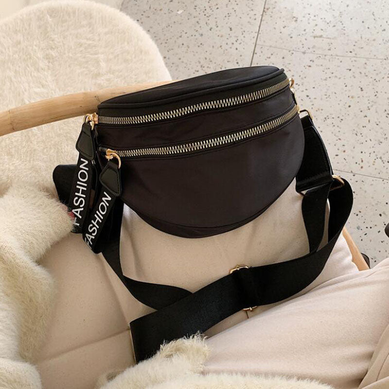 Dam Axelväska Praktisk PU-läder Sportig Design Justerbart Axelband-1