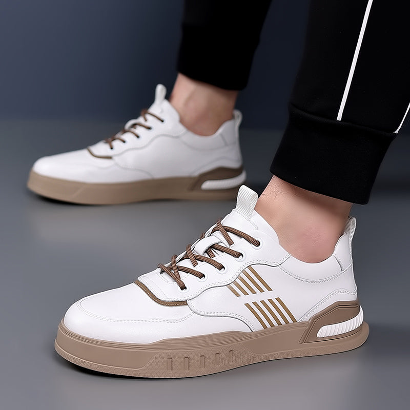 Herrar Skateskor Platta Läder Gummi-2