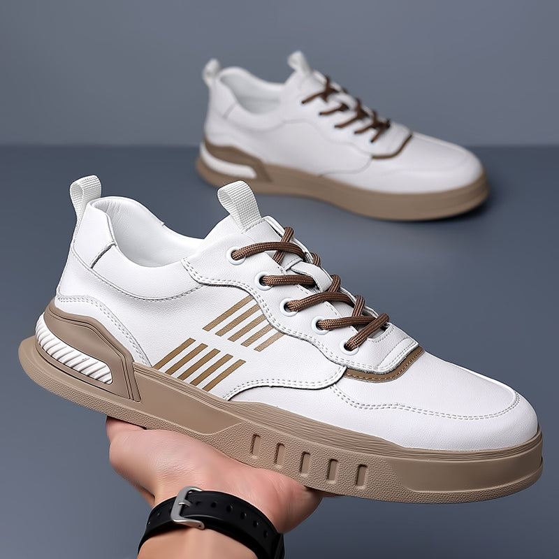 Herrar Skateskor Platta Läder Gummi-3