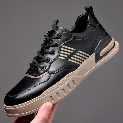 Herrar Skateskor Platta Läder Gummi-5