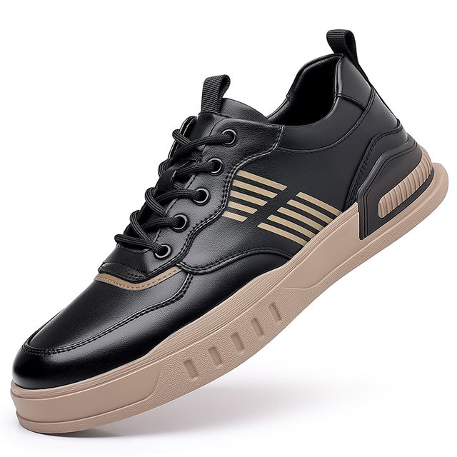 Herrar Skateskor Platta Läder Gummi-1