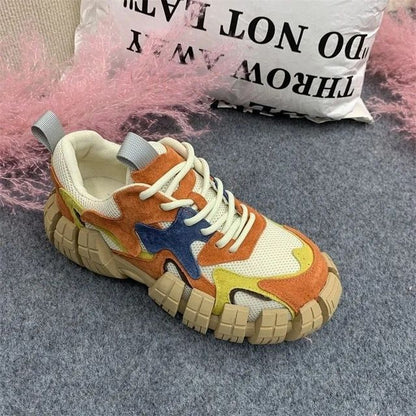 Kvinnors Sneakers Andningsbart Mesh Gummi 9