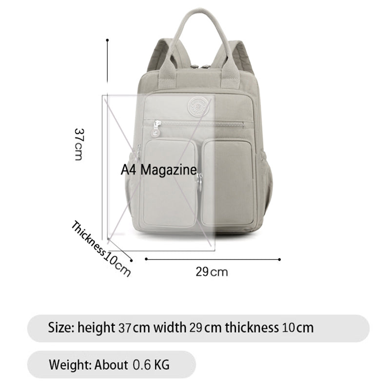 Dam Ryggsäck Vattentålig Nylon Lätt 36-55L Med Stöldsäker Design och USB-Anslutning-4