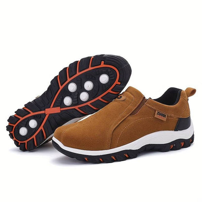 Herr Sneakers Ortopediska Vattentåligt Läder Skor-4