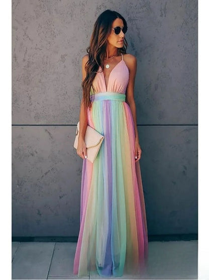 Dam Swing Klänning Elegant Andningsbart Tyg-2