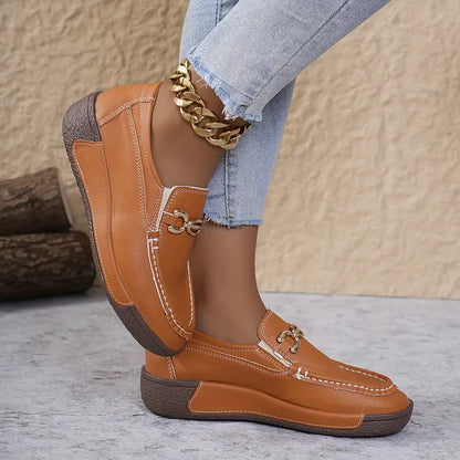 Herr Lädermockasiner Elegant Komfort Högkvalitativt Läder-4