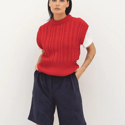 Dam Väst Klassisk Skräddarsydd Sladd Andningsbart Material-2