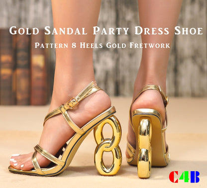 Kvinnors Höga Klackar Fyrkantig Tåform PU-Läder 8 cm Klack-6