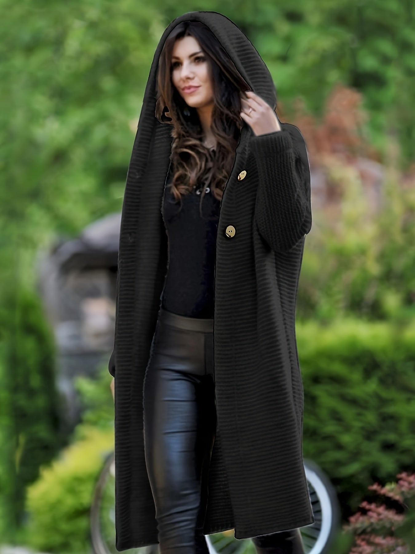 Variant image for Lång Kofta Dam Casual Ull Cardigan-13