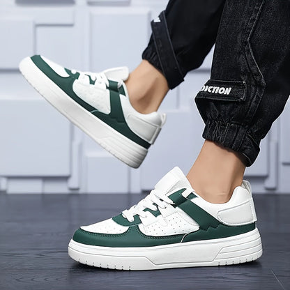 Mäns Sneakers Plattform Casual PU Tyg-5