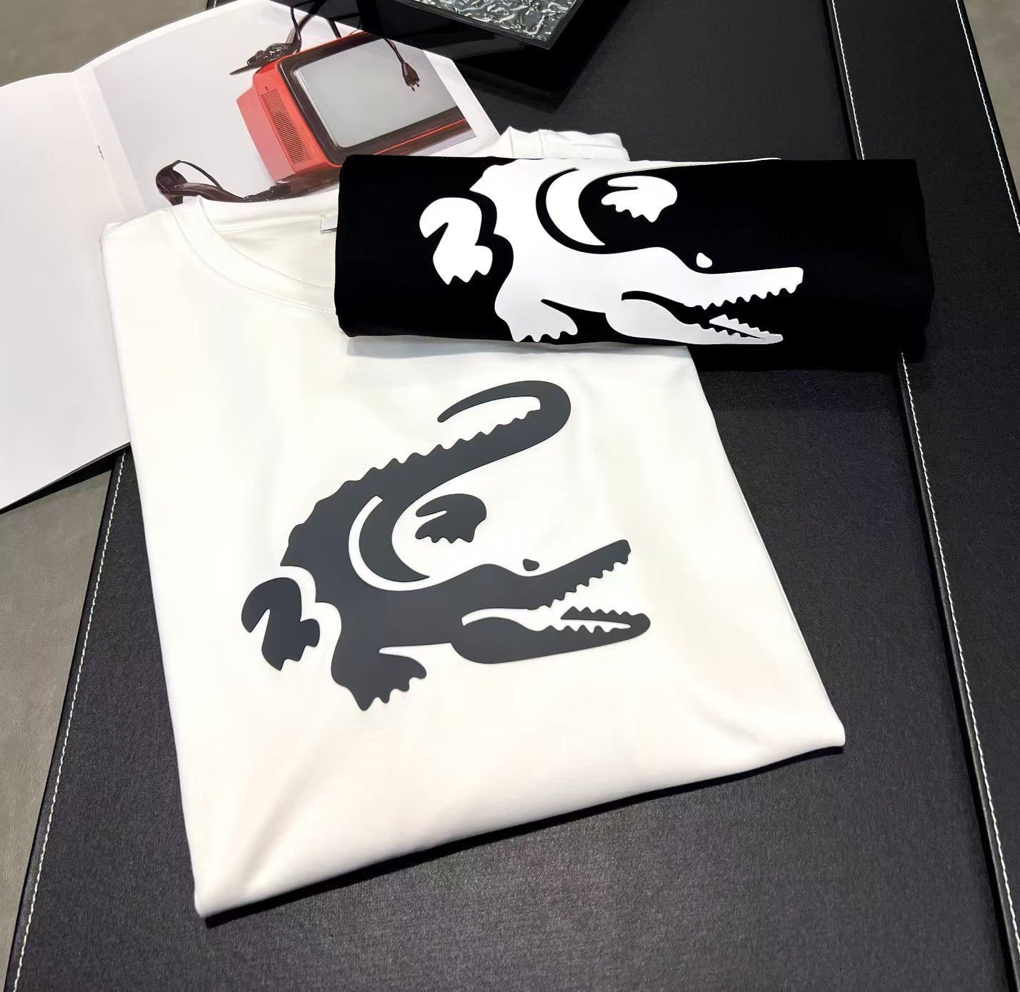 Herrskjorta Långärmad Silke och Bomull Cirkulär Halsringning-3