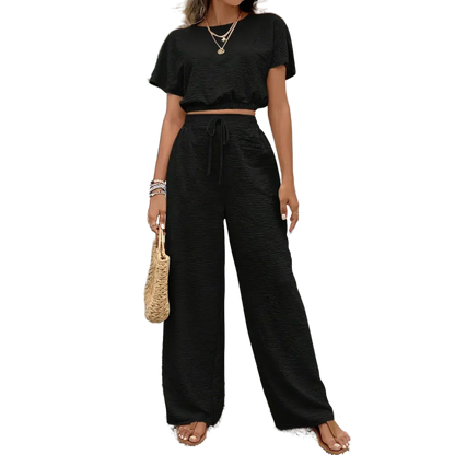 Variant image for Dam Outfit Set Avslappnad Polyester Elastisk Midja-11