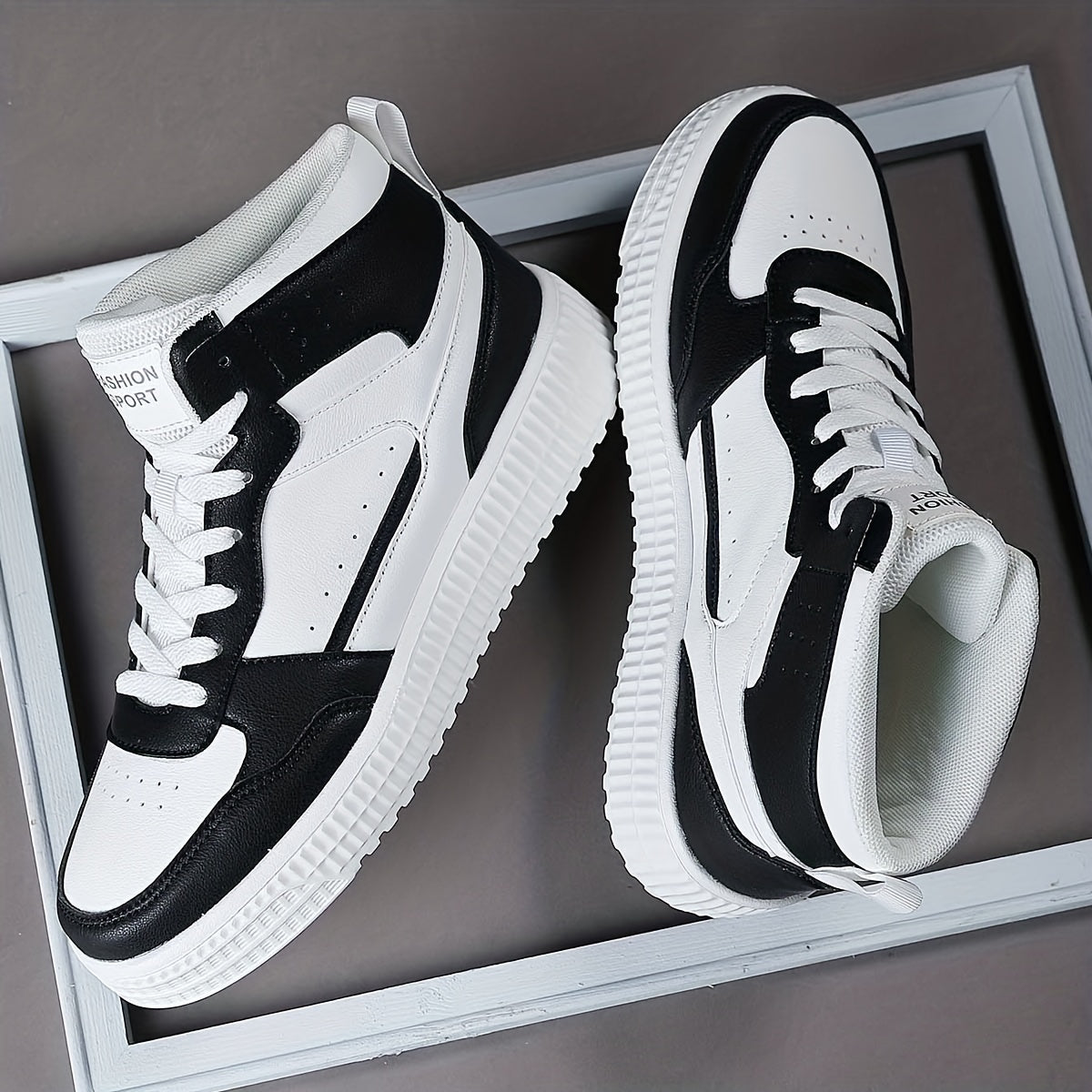 Herr Hög Top Skate Skor Syntetmaterial Urban Design-5