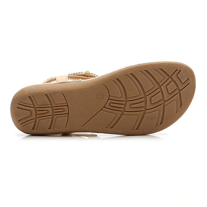 Dam Sandaler Bling Detaljer PU-Läder T-Rem Design-4