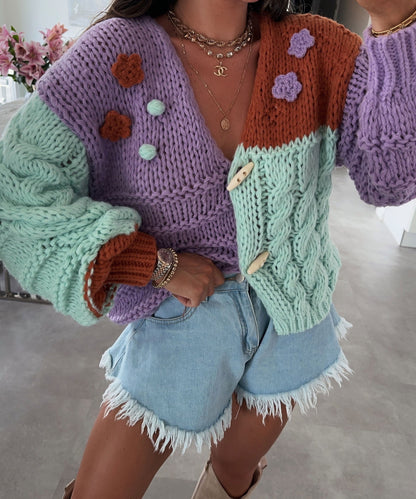 Dam Bunt Mjuk Tyg Elegant Avslappnad Design-3