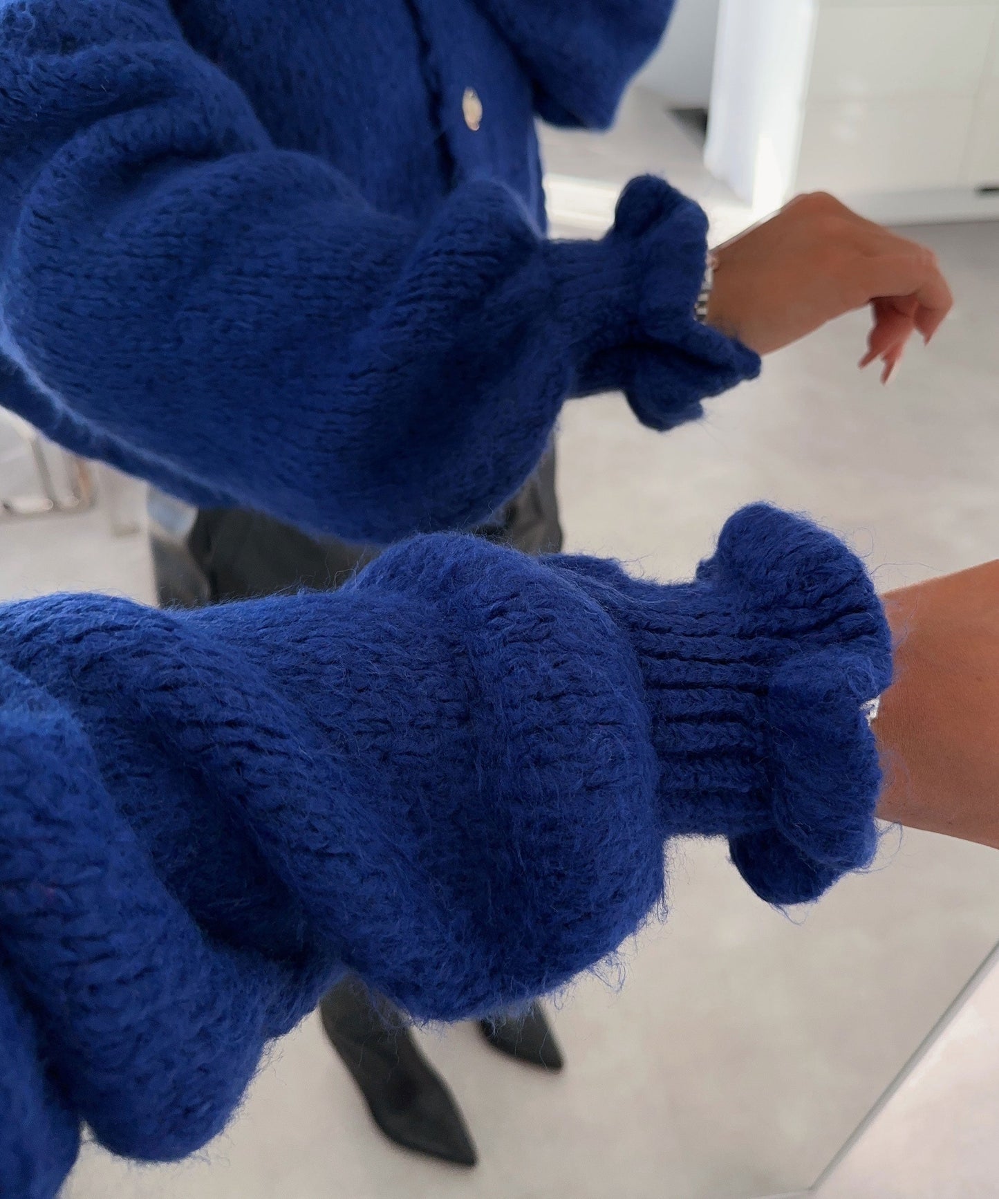 Damjacka Varm Fleece Modern Design för Kalla Dagar-6