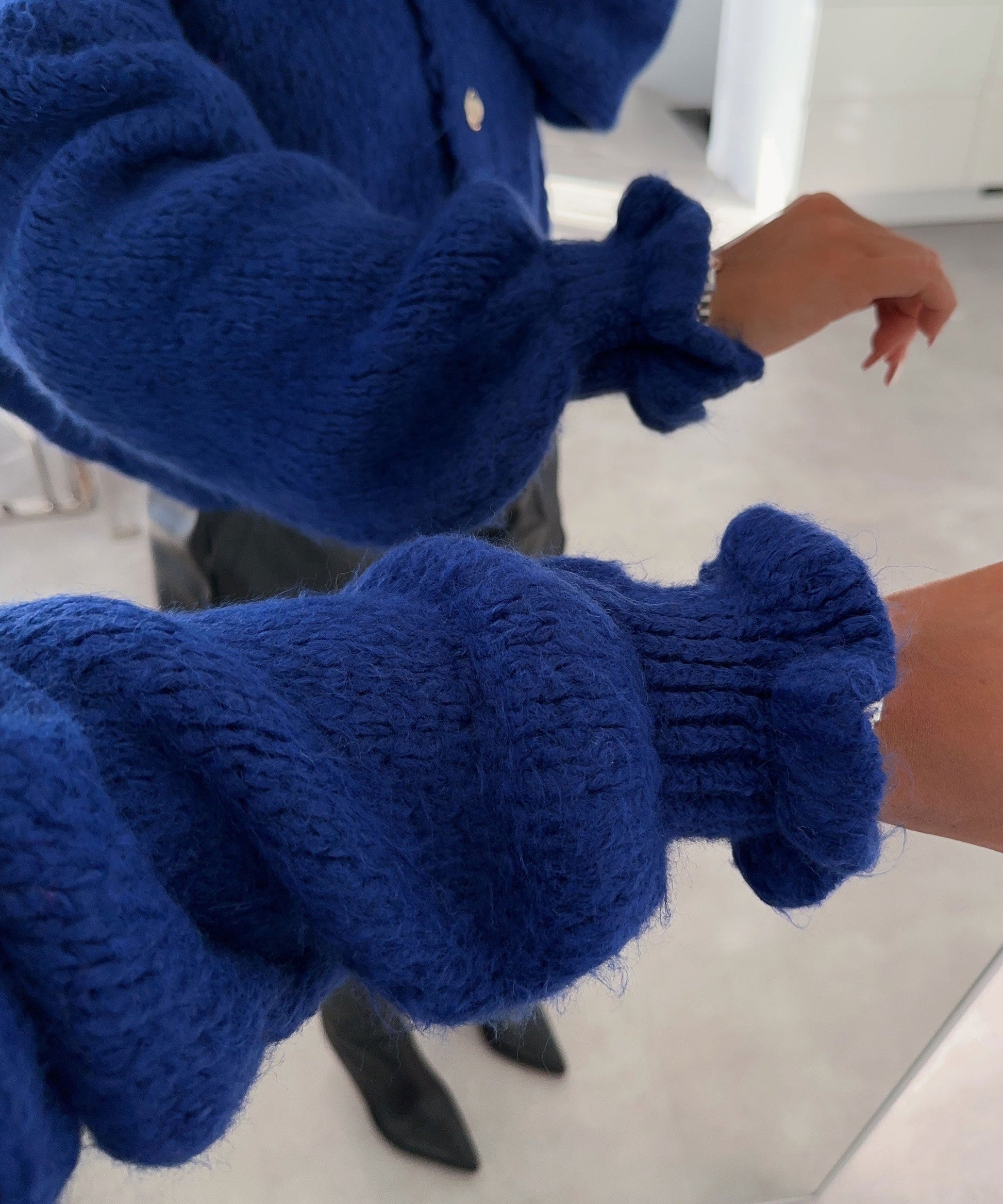 Damjacka Varm Fleece Modern Design för Kalla Dagar-6