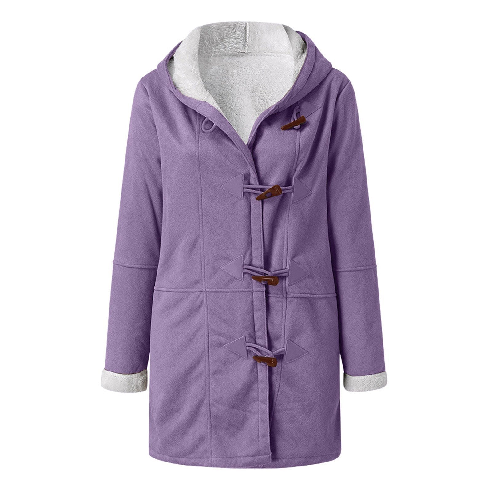 Dam Fleecejacka med Huva Mjuk och Trendig Fleece-2