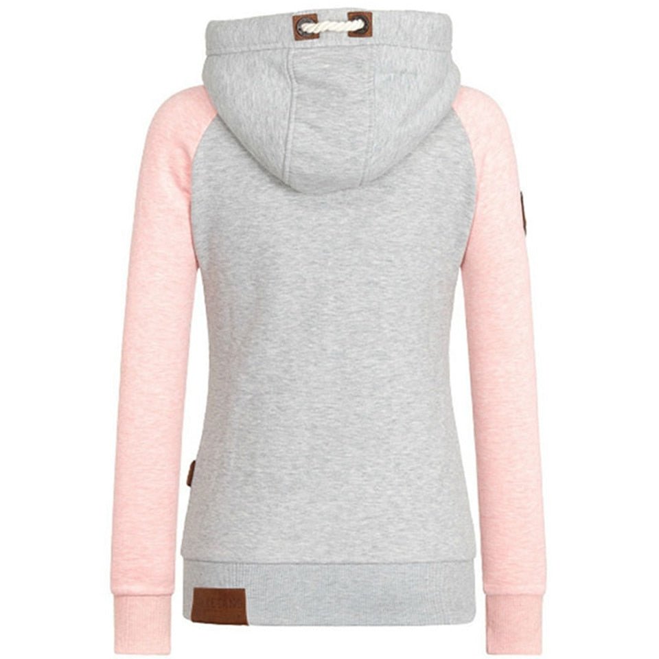 Kvinnors Hoodie Slim Fit Mjukt Andningsbart Tyg-3