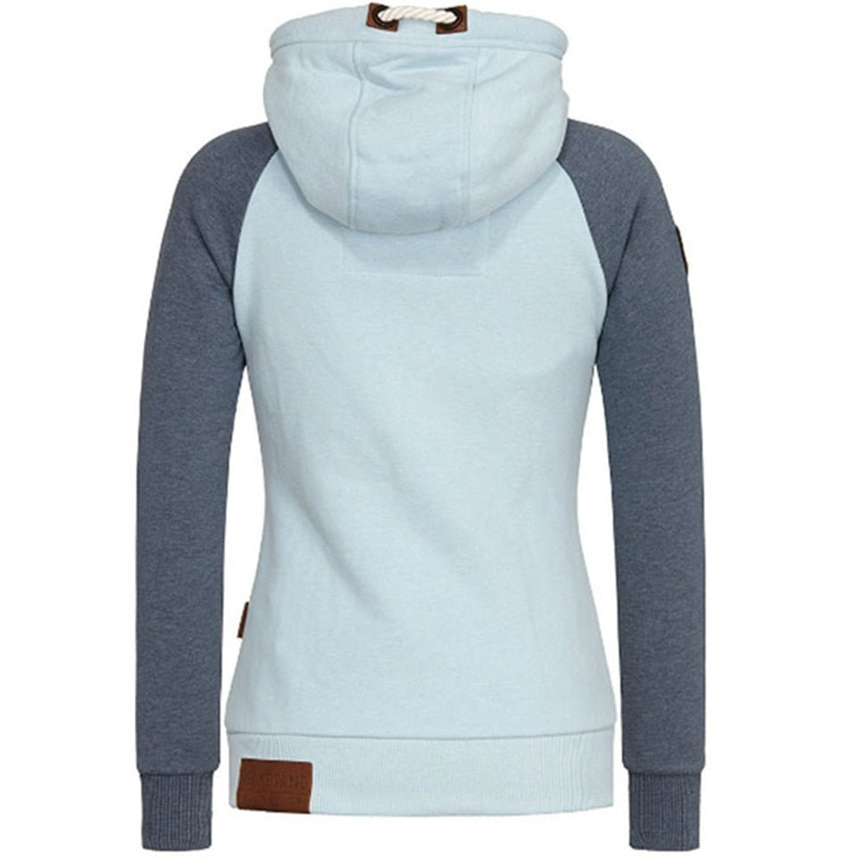 Kvinnors Hoodie Slim Fit Mjukt Andningsbart Tyg-4