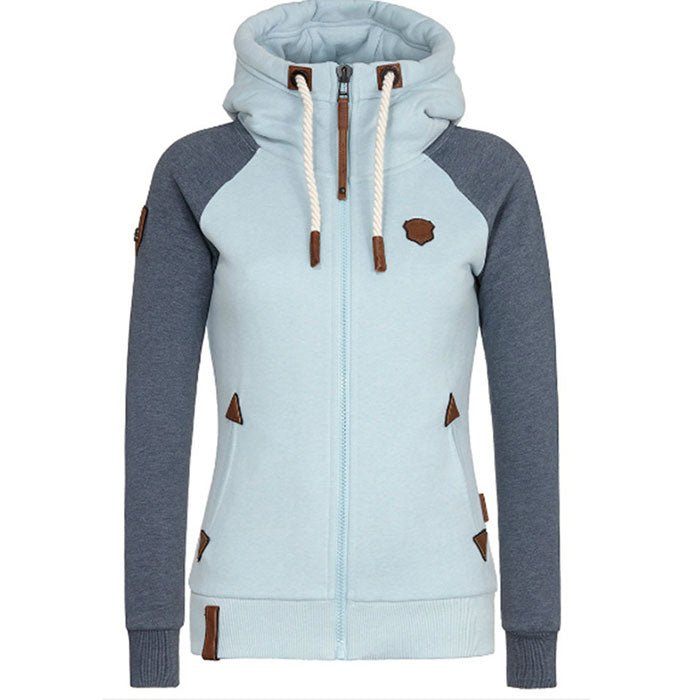 Kvinnors Hoodie Slim Fit Mjukt Andningsbart Tyg-6