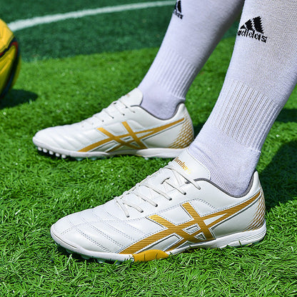 Herrar Fotbollssandaler Icke-Halkande Läder Mikrofiber-5