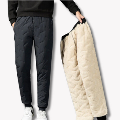 Snygga Byxor Dam Termiska Vattentåliga Fleecefoder-1