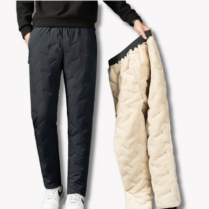 Snygga Byxor Dam Termiska Vattentåliga Fleecefoder-3