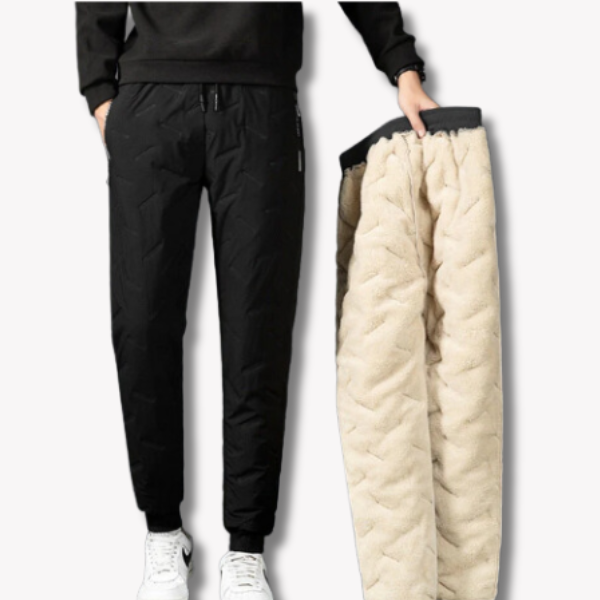 Snygga Byxor Dam Termiska Vattentåliga Fleecefoder-4