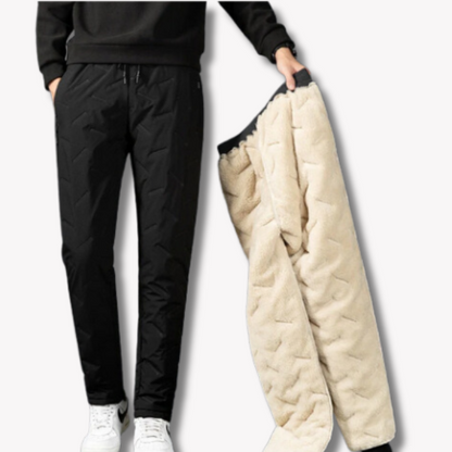 Snygga Byxor Dam Termiska Vattentåliga Fleecefoder-5