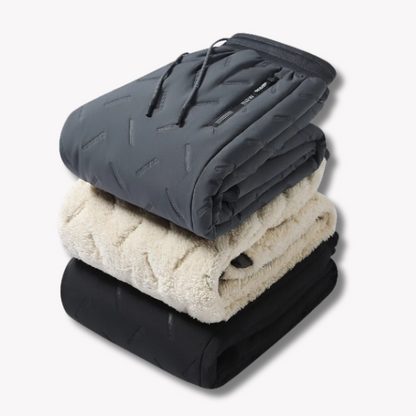 Snygga Byxor Dam Termiska Vattentåliga Fleecefoder-2