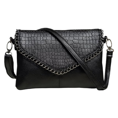 Kvinnors Väska Krokodilmönster Läder Elegant-2
