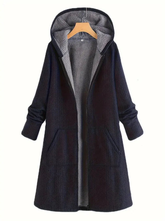 Damjacka Casual Fleece Med Dragkedja för Kvinnor 1