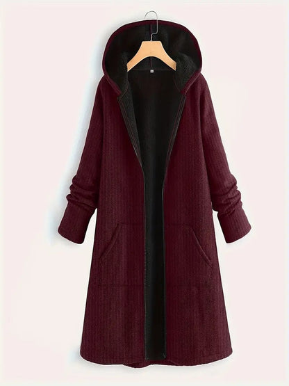 Damjacka Casual Fleece Med Dragkedja för Kvinnor 8