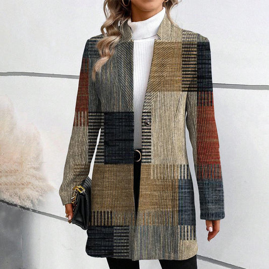 Damjacka Longline Modern Design Lätt Tyg 1