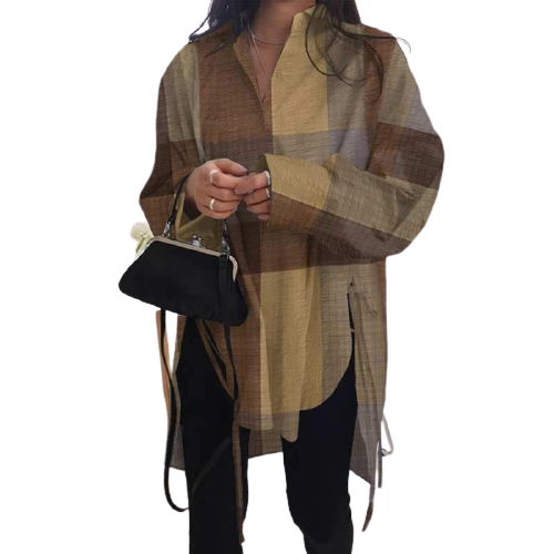 Lång Vinterjacka Dam Vattentålig Polyester med Praktiska Fickor – Elegant och Mångsidig Design för Kalla Dagar 13