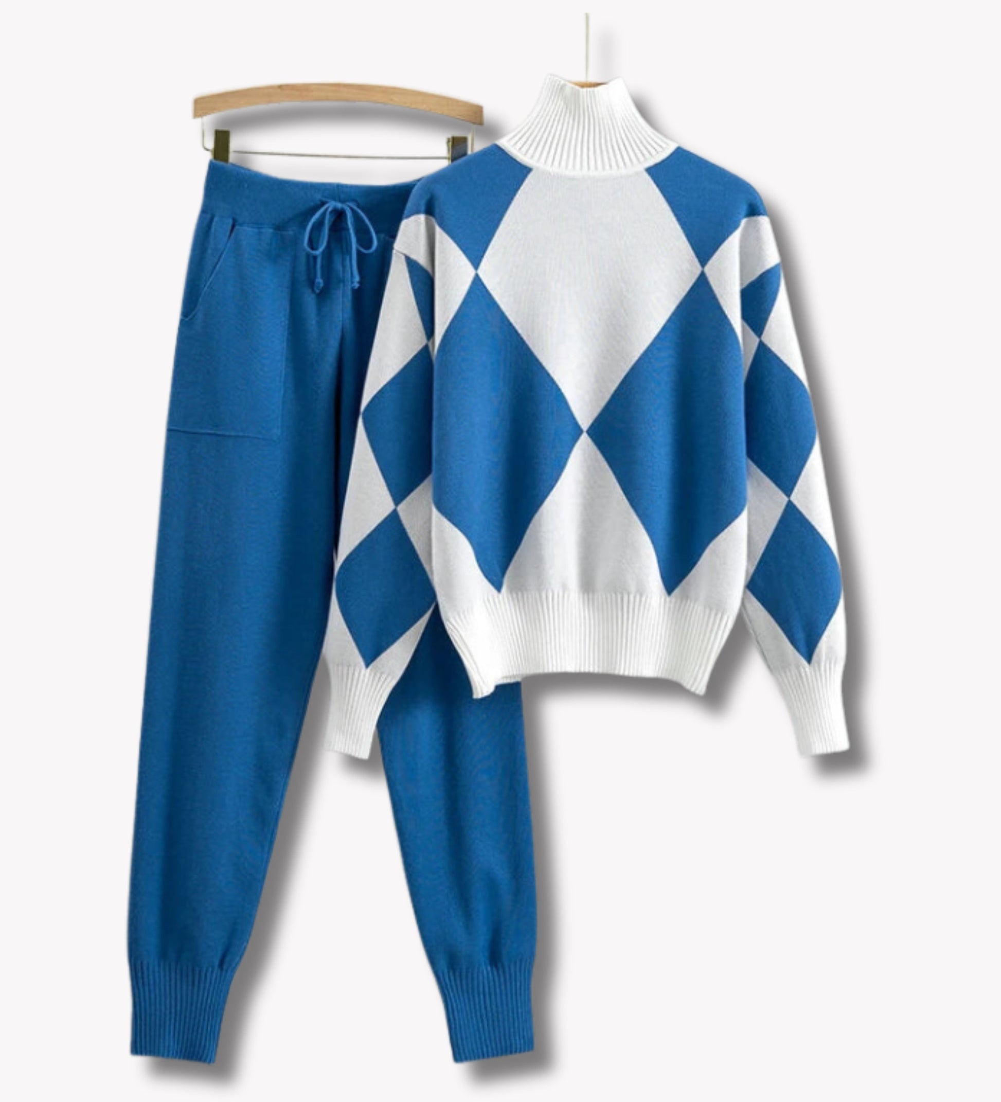 Variant image for Dam Set av Stickad Tröja och Långa Byxor Akryl-15