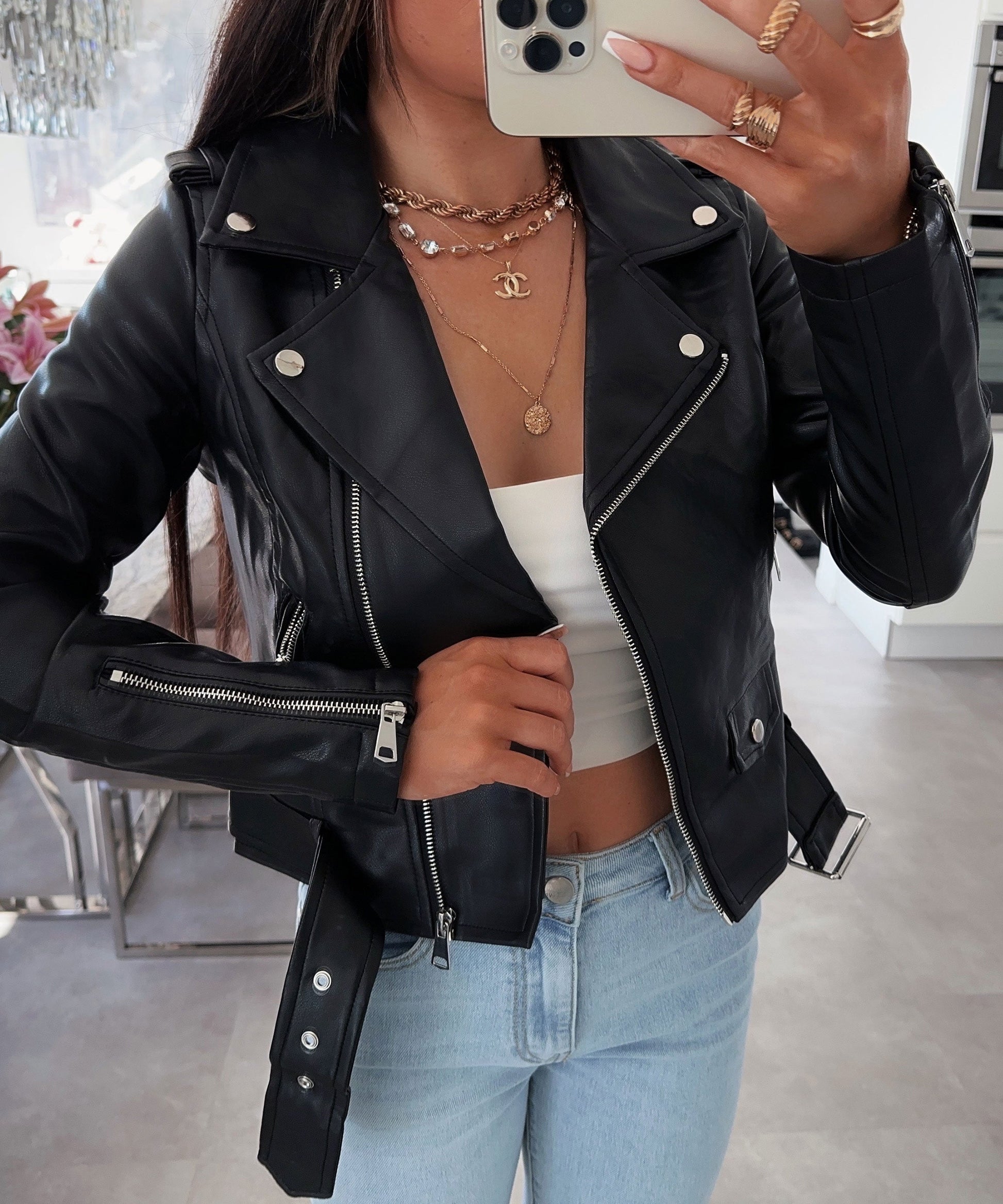 Smal Passform Festtopp Dam i Polyester för Elegant Look – Perfekt för Fest och Vardag 3