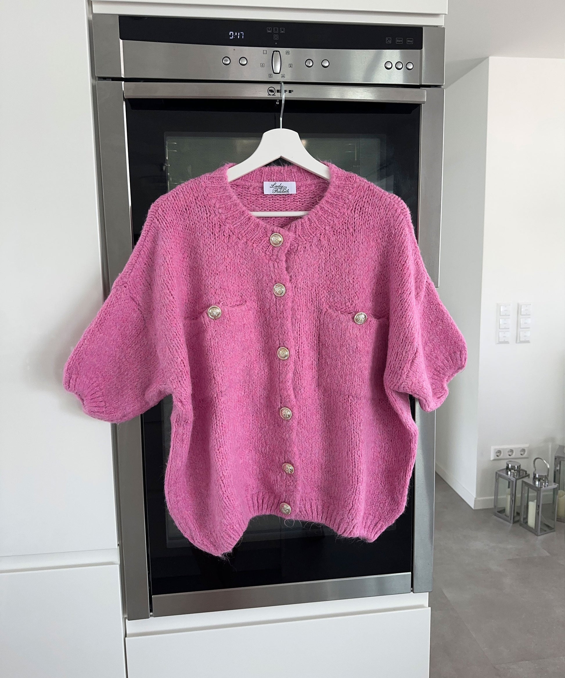 Dam Festtopp Mjuk Stretchig Fuchsia-3