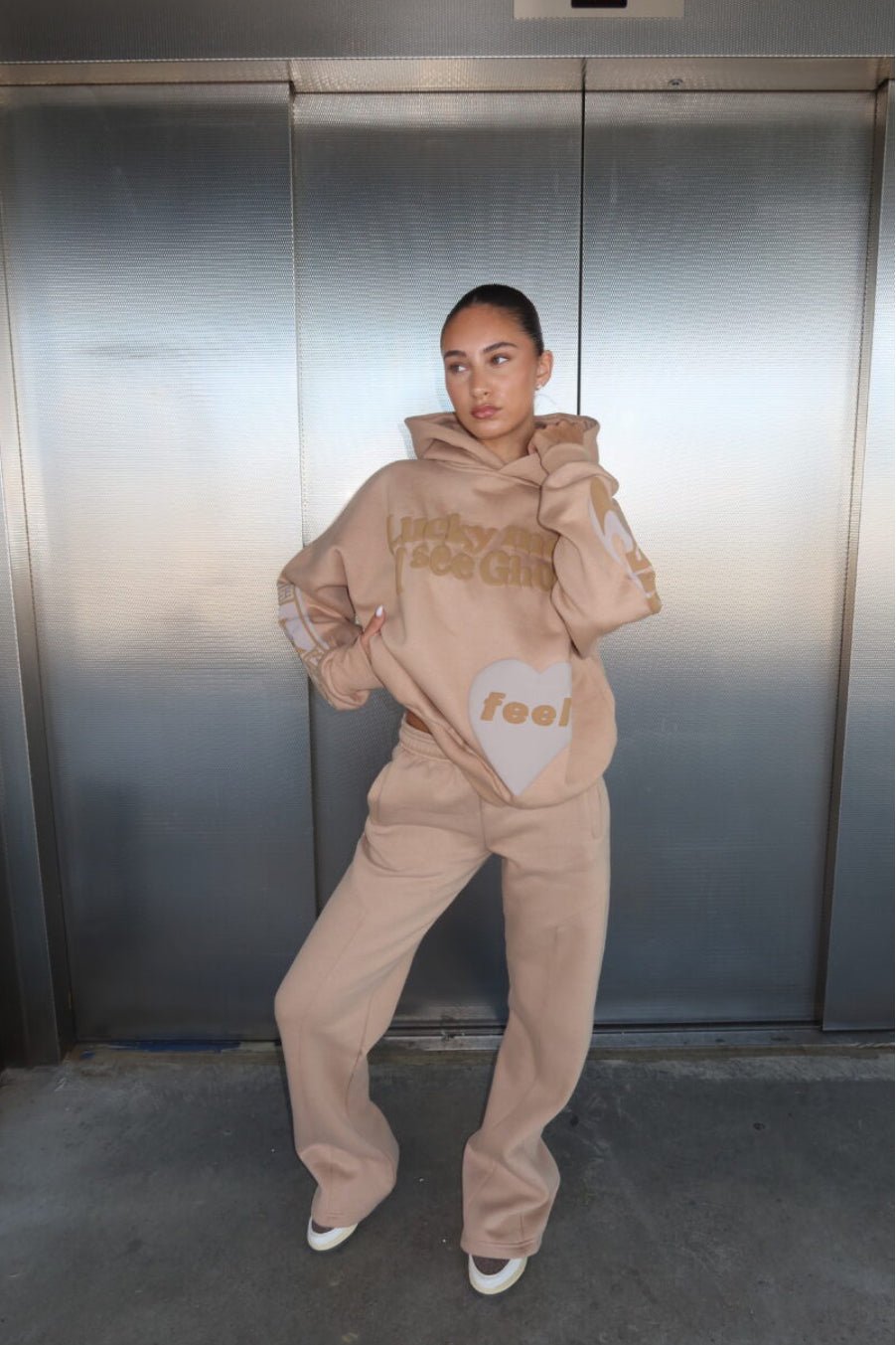 Dam Chandal Spöke Avslappnad Polyester Trendig Design 7