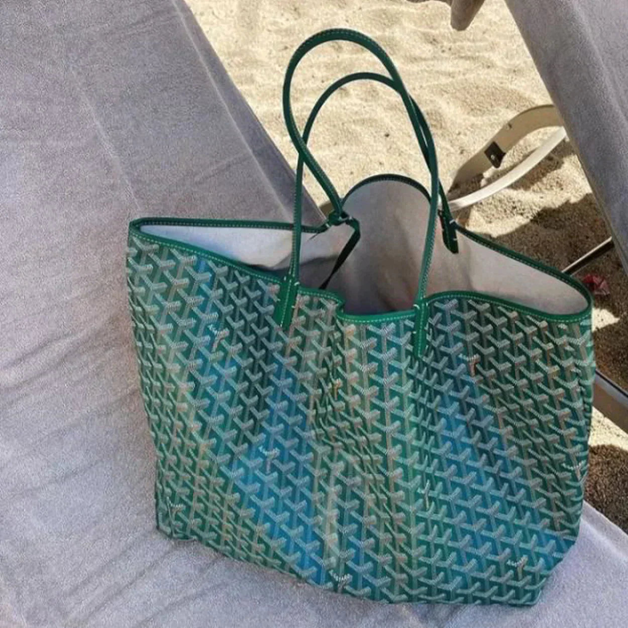 Kvinnors Handväska Elegant Monogram Hållbart Tyg-6