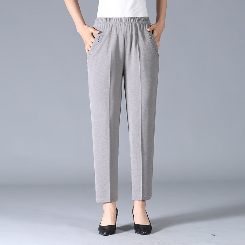 Herrbyxor Slim Fit Hög Kvalitet Polyester Bomull-3