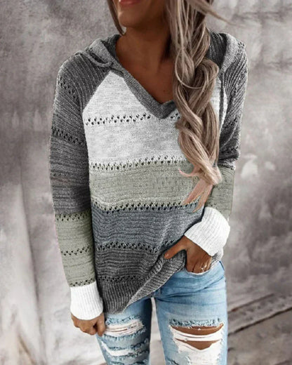 Lång Hoodie Dam Avslappnad Passform Andningsbart Material 7