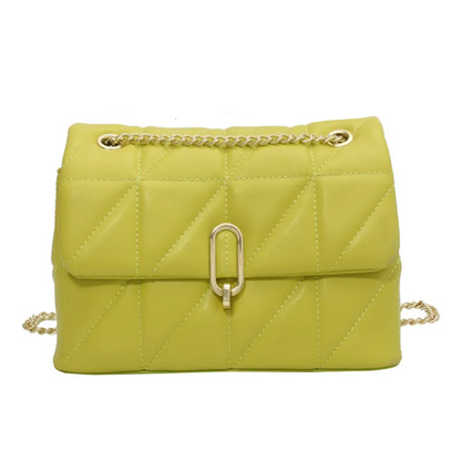 Dam Handväska Vadderad Design med Guld Accenter Syntetisk Material 3