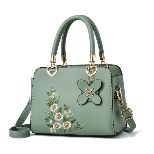 Dam Axelväska Broderi Praktisk Crossbody i Högkvalitativt Material-1